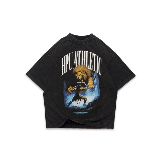 VIOLENT ACTION TEE WASHED BLACK