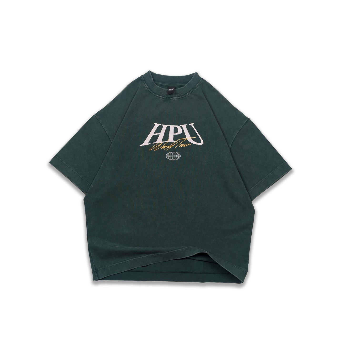 HPU WORLD TEE FOREST GREEN