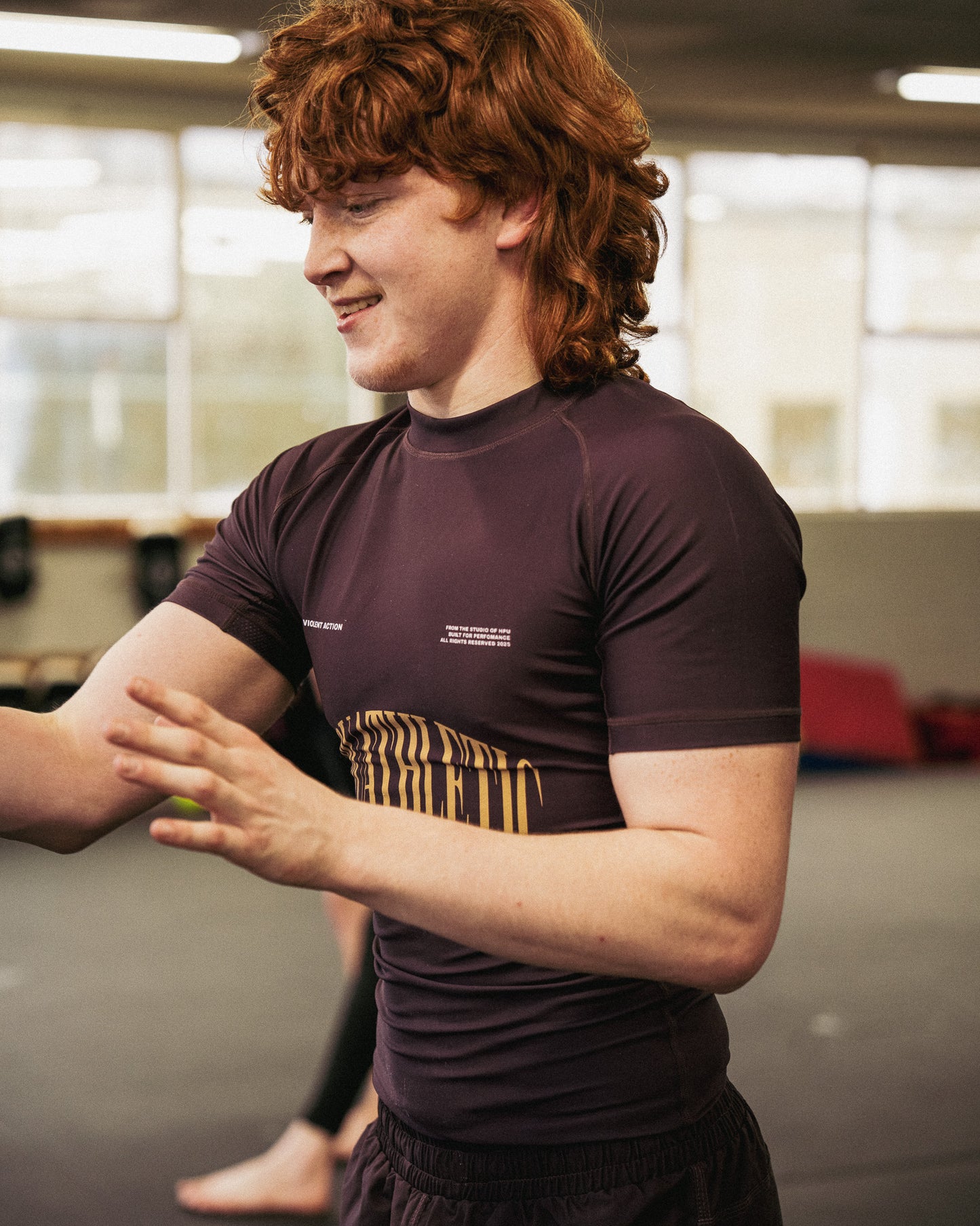 VIOLENT ACTION PRO RASHGUARD PLUM