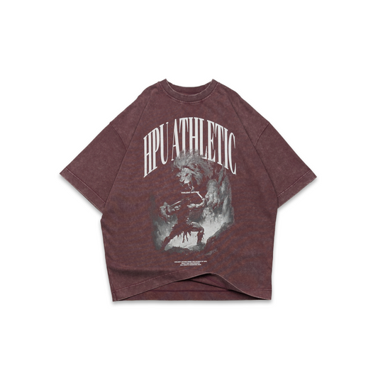 VIOLENT ACTION TEE WASHED MAUVE