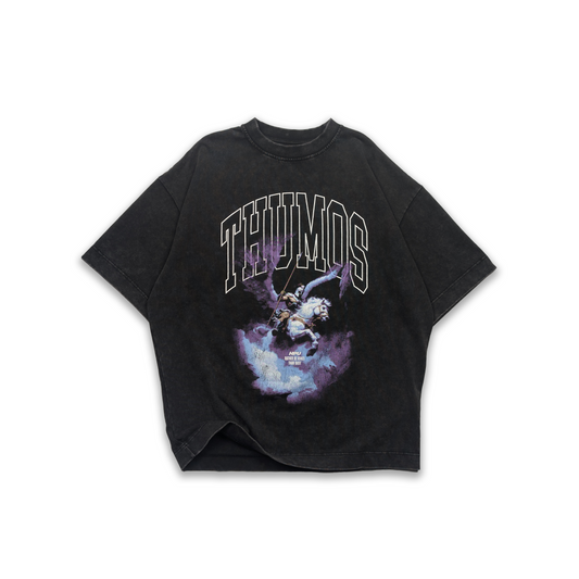 THUMOS TEE WASHED BLACK