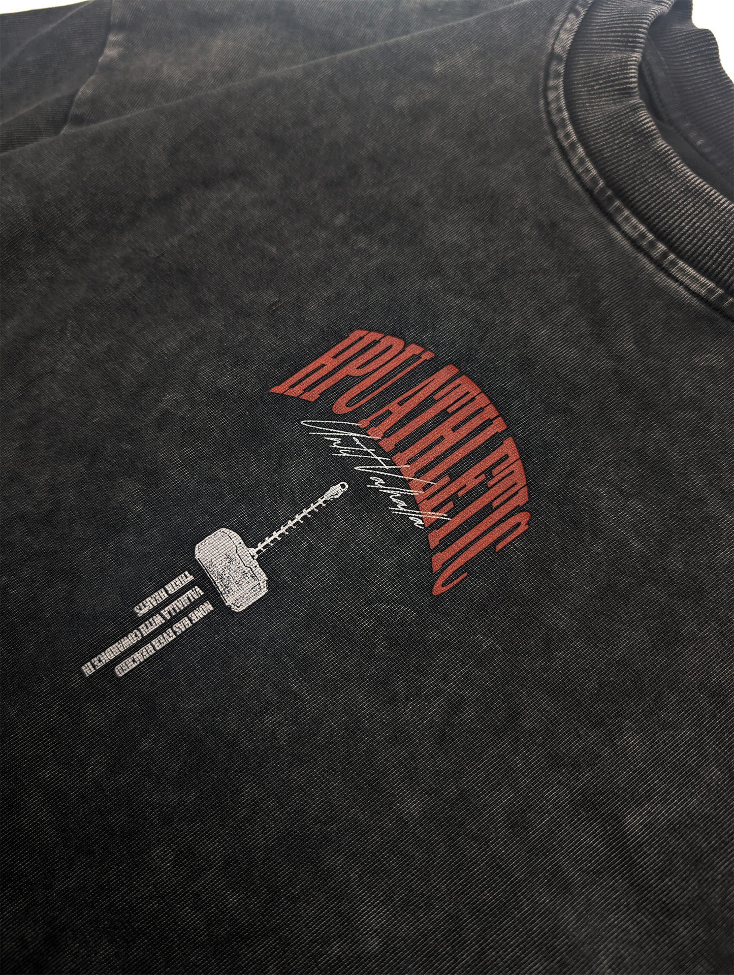 UNTIL VALHALLA TEE WASHED BLACK