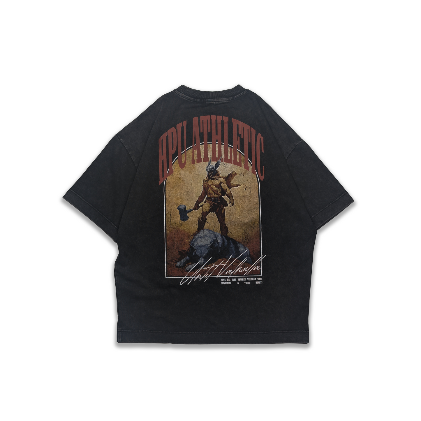 UNTIL VALHALLA TEE WASHED BLACK