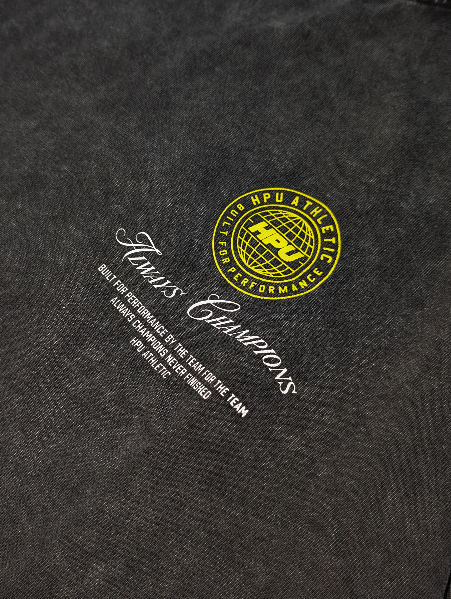 CHAMPIONS TEE WASHED BLACK