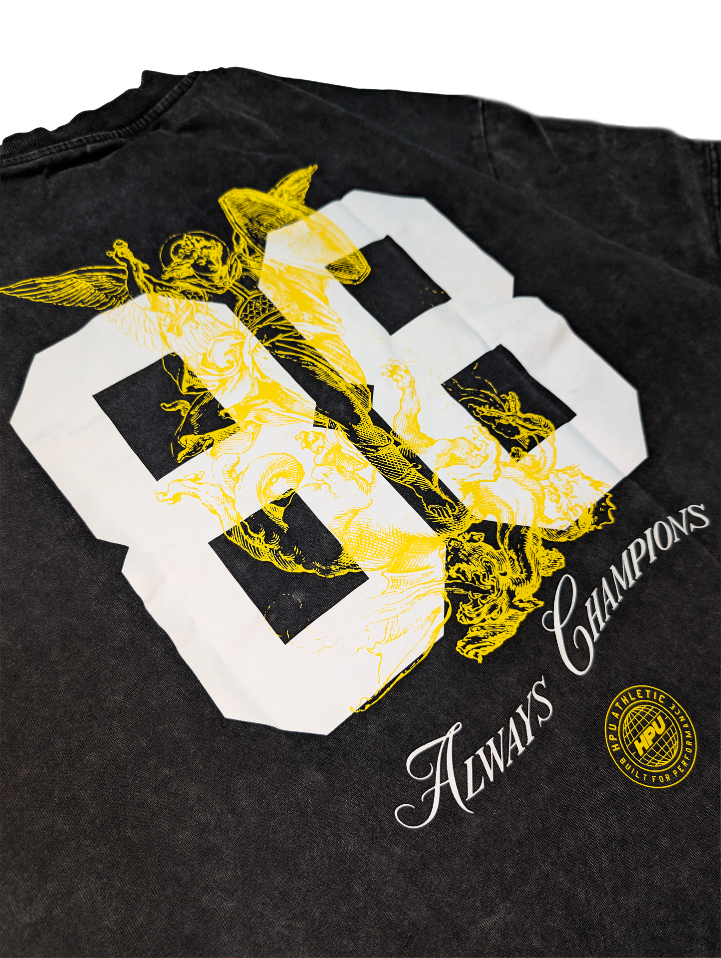 CHAMPIONS TEE WASHED BLACK