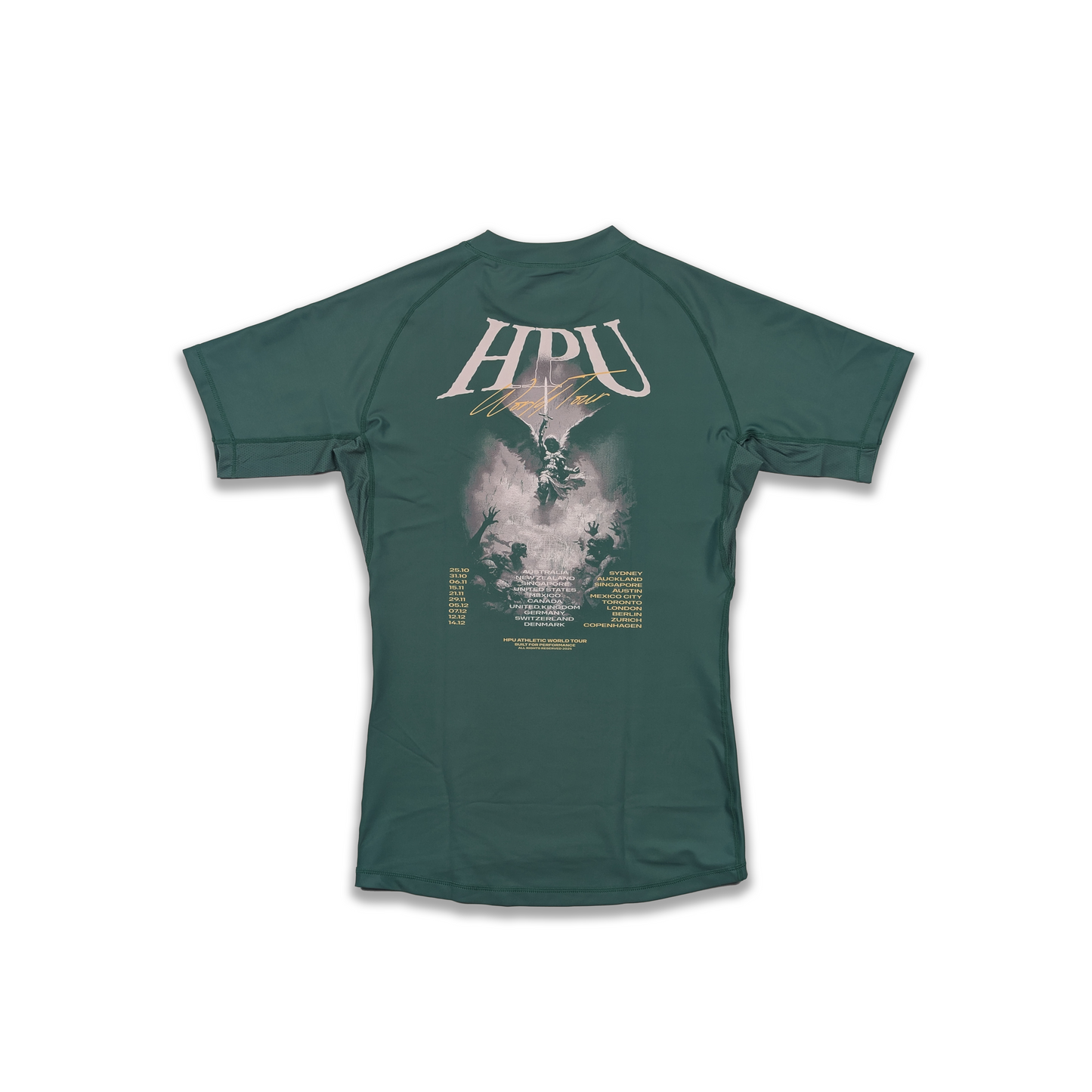 WORLD TOUR PRO RASHGUARD RACING GREEN