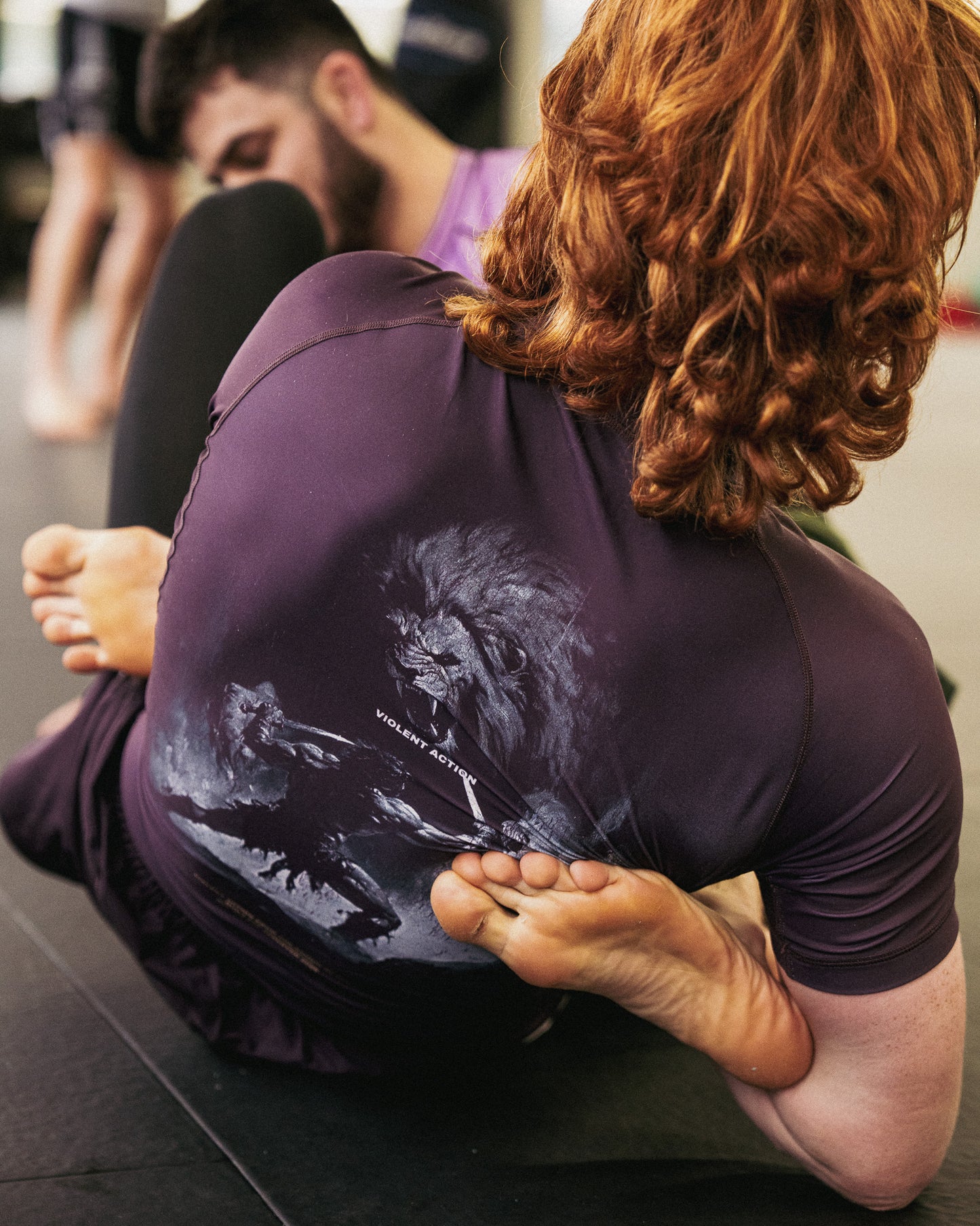 VIOLENT ACTION PRO RASHGUARD PLUM
