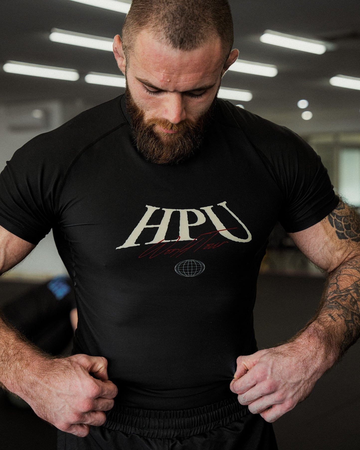 WORLD TOUR PRO RASHGUARD BLACK