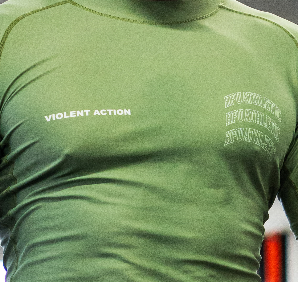 VIOLENT ACTION PRO RASHGUARD OLIVE